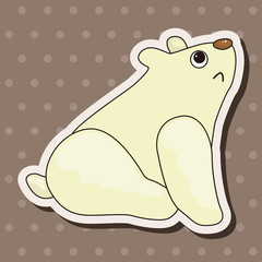 animal polar bear cartoon theme elements