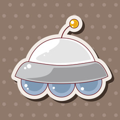 Space ufo theme elements