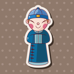 Chinese people theme elements