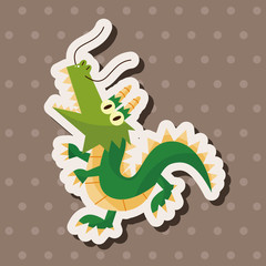 animal dragon cartoon theme elements