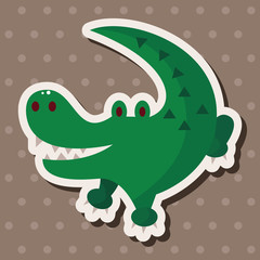 animal crocodile cartoon theme elements