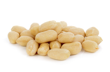peanuts on white background