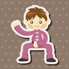 Kung fu theme elements