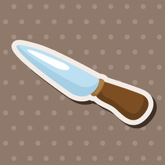 barbecue equipment knife theme elements
