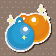 Christmas hanging theme elements