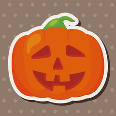 Halloween pumpkin theme elements