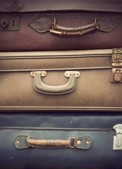 vintage leather suitcases