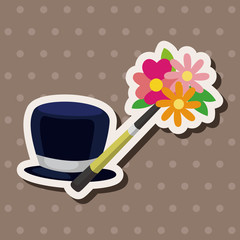 magician hat theme elements