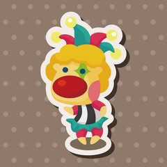 Fototapeta premium circus clown theme elements