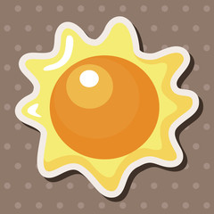 Space sun theme elements