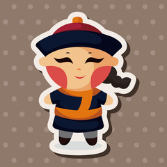 Chinese people theme elements