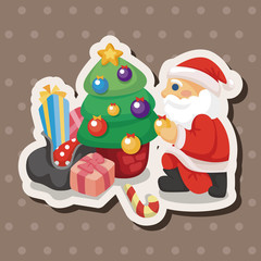 santa claus theme elements