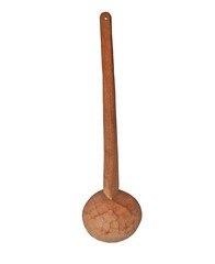 vintage wooden ladle spoon