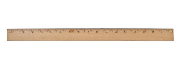 vintage wooden ruler