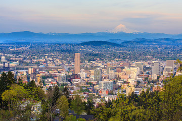 Beautiful Vista of Portland, Oregon