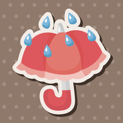 weather rainy day theme elements