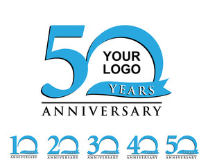 anniversary element blue logo