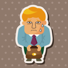 Office workers theme elements