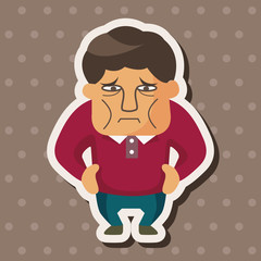 Office workers theme elements