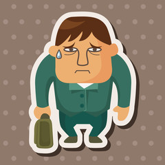 Office workers theme elements