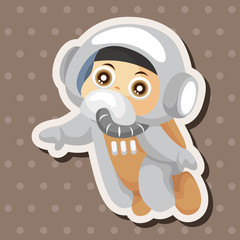 Space astronaut theme elements