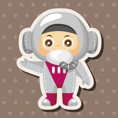 Space astronaut theme elements