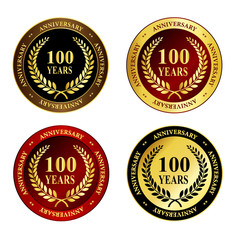 100 years anniversary stamp