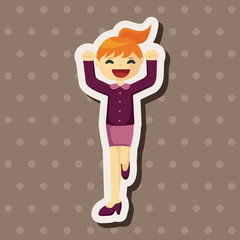 Office workers theme elements