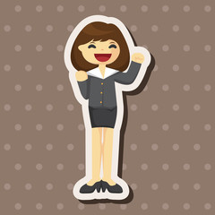 Office workers theme elements