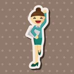 Office workers theme elements