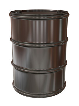 Grey metal barrel