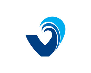 V Letter Logo
