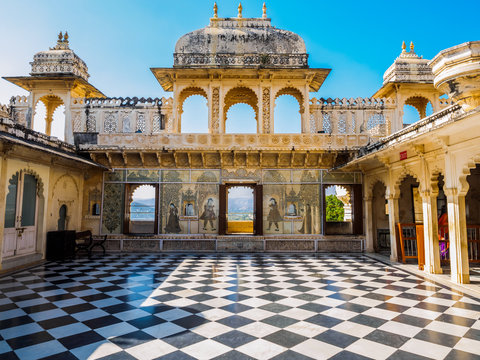 Courtyard at Udaipur City Palace