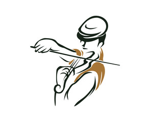 Fototapeta premium Violin Player