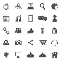 SEO icons on white background