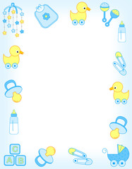 Baby accessories frame for boy