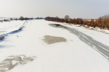 The river in the winter