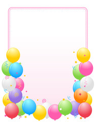 Balloons border / frame