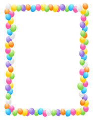 Balloons border / frame