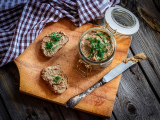 paste from a chicken liver