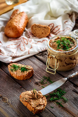 paste from a chicken liver