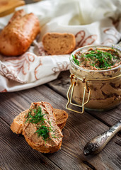 paste from a chicken liver