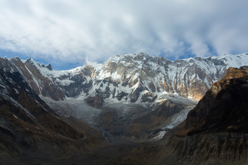 Obraz premium View of Annapurna I from Annapurna Base Camp Himalaya Mountains