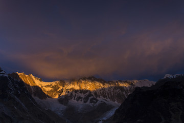 Naklejka premium View of Annapurna I from Annapurna Base Camp Himalaya Mountains