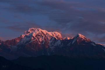 Fototapeta na wymiar Annapurna I Himalaya Mountains in Nepal