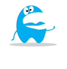 illustration of monster blue