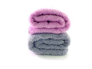 bath towel isolated on the background