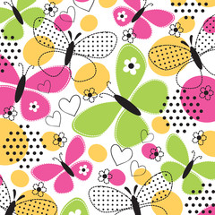 butterfly pattern vector illustration