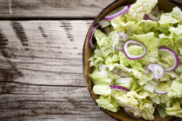 Lettuce. Vegetarian food, light snacks.