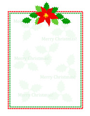 Stripes christmas frame